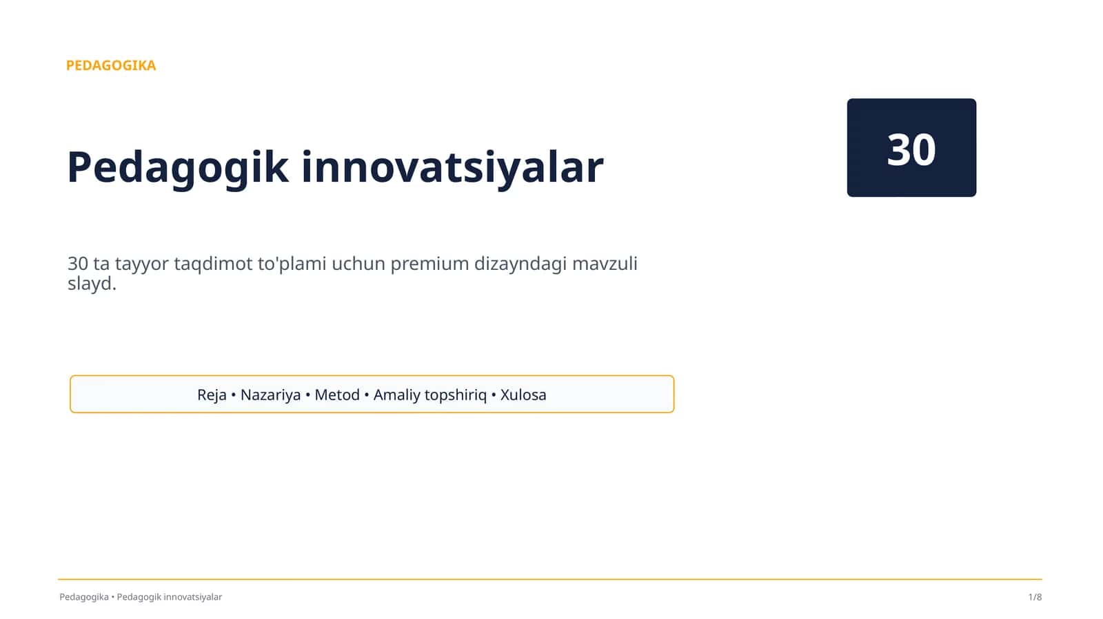 Pedagogik innovatsiyalar