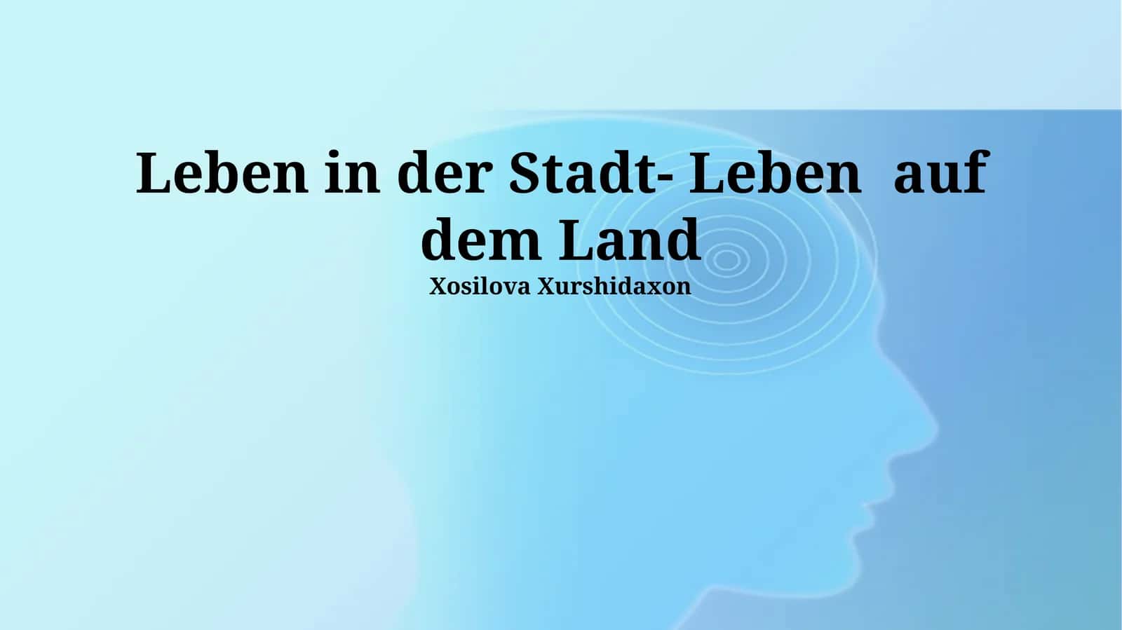 Stadt vs. Land: Ein Vergleich