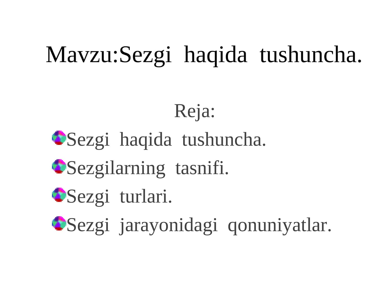 Sezgi haqida tushuncha