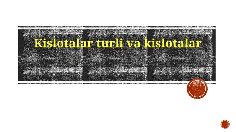 Kislotalarturlivakislotalar