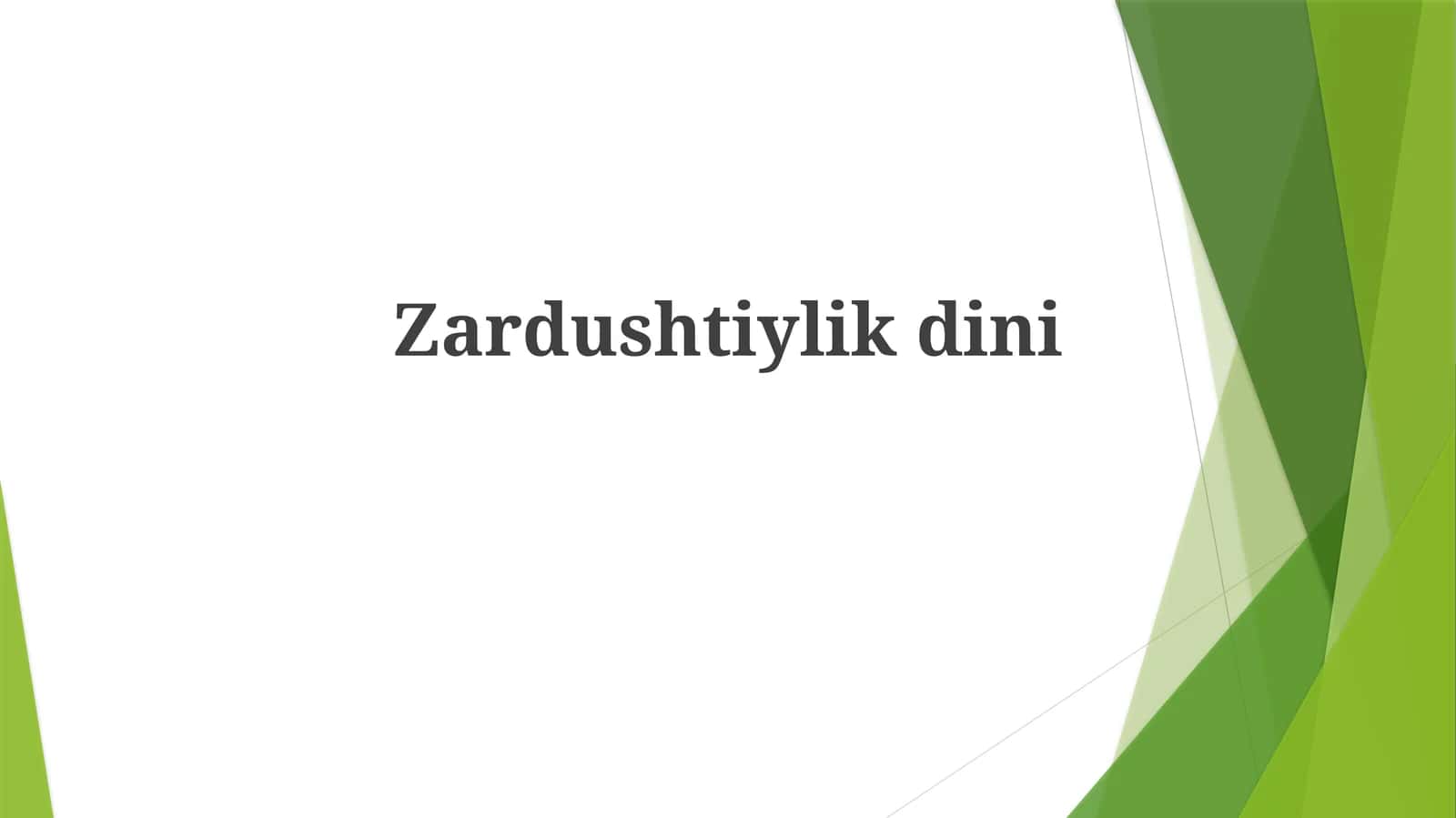 Zardushtiylikdini