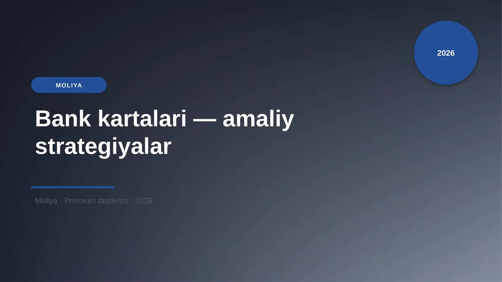 Bank kartalari — amaliy strategiyalar