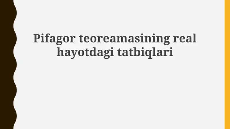 Pifagor teoremasi