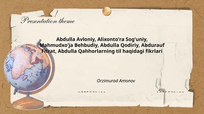 Abdulla Avloniy, Alixontoʻra Sogʻuniy, Mahmudxoʻja Behbudiy, Abdulla Qodiriy, Abdurauf Fitrat, Abdulla Qahhorlarning til haqidagi fikrlari