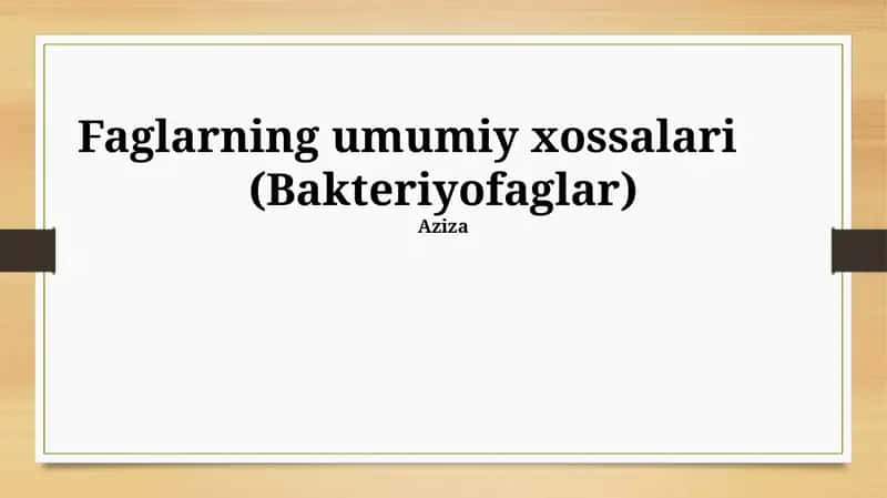 Bakteriyofaglar