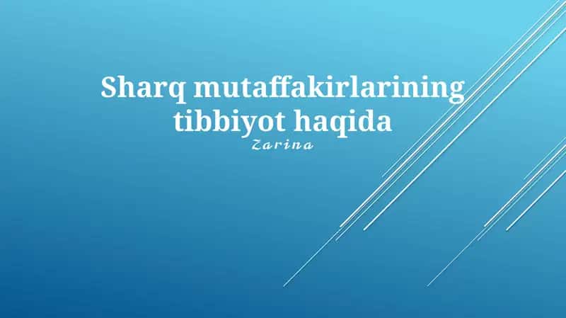 Шарқ тиббиётидаги фитотерапия
