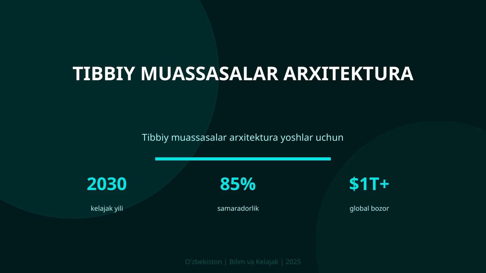 Tibbiy muassasalar arxitektura