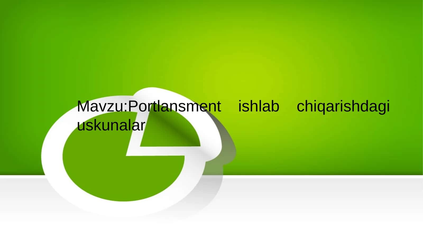 Portlandsеment ishlab chiqarishdagiuskunalar
