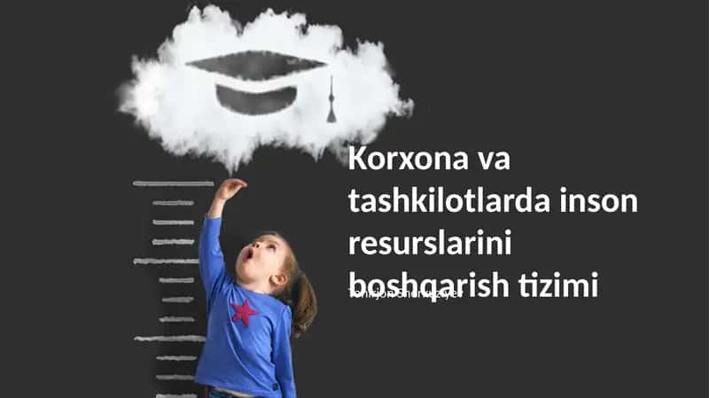 Korxona va tashkilotlarda inson resurslarini boshqarish tizimi