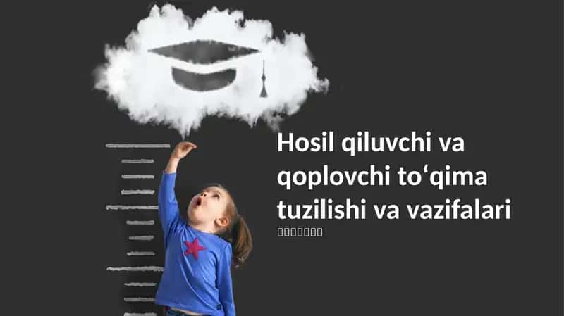 Hosil qiluvchi va qoplovchi toʻqima tuzilishi va vazifalari