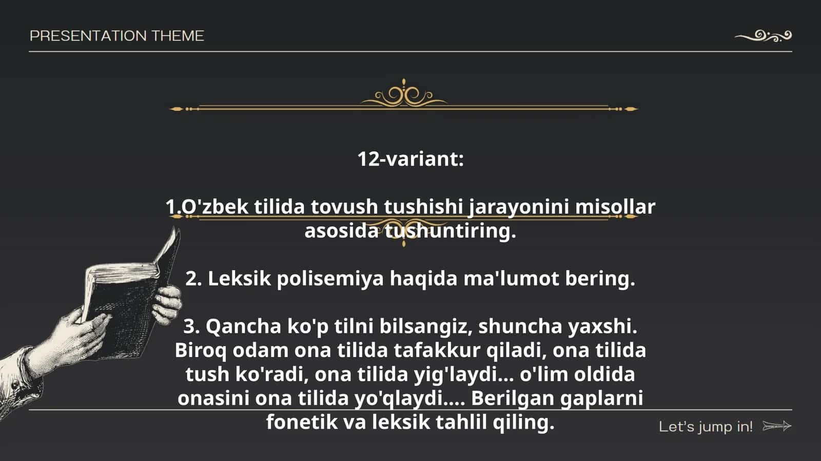O'zbek tilida tovush tushishi jarayoni