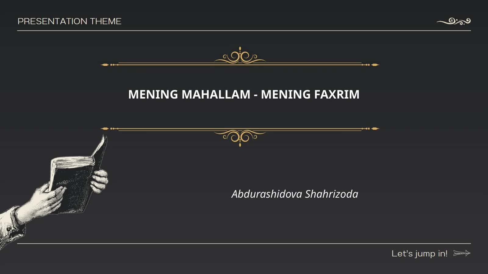 MENING MAHALLAM - MENING FAXRIM