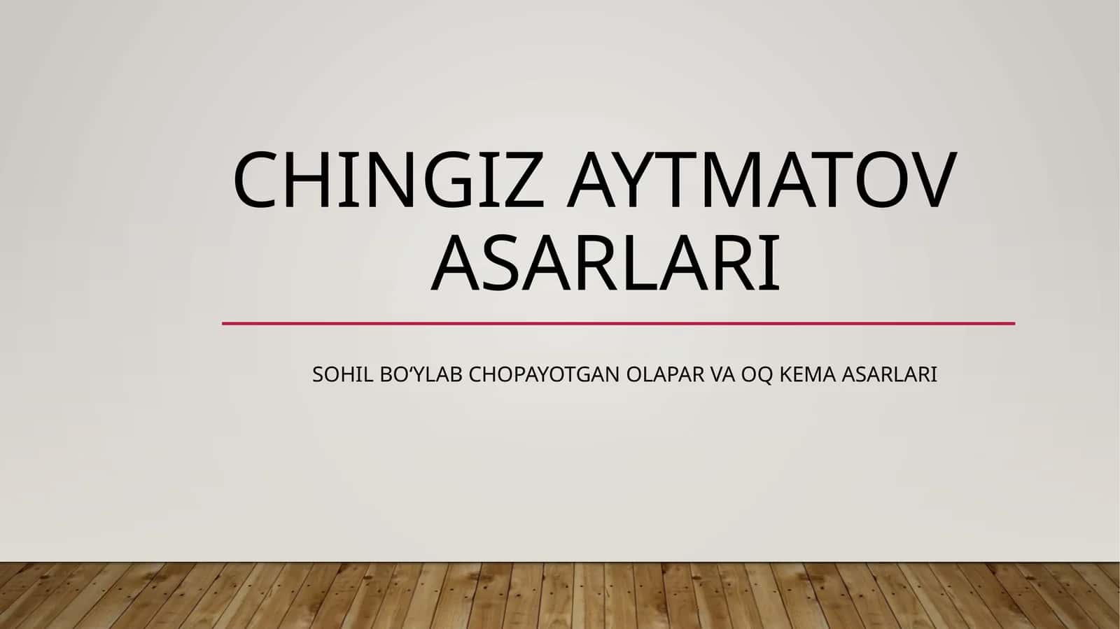 ChingizAytmatovasarlari