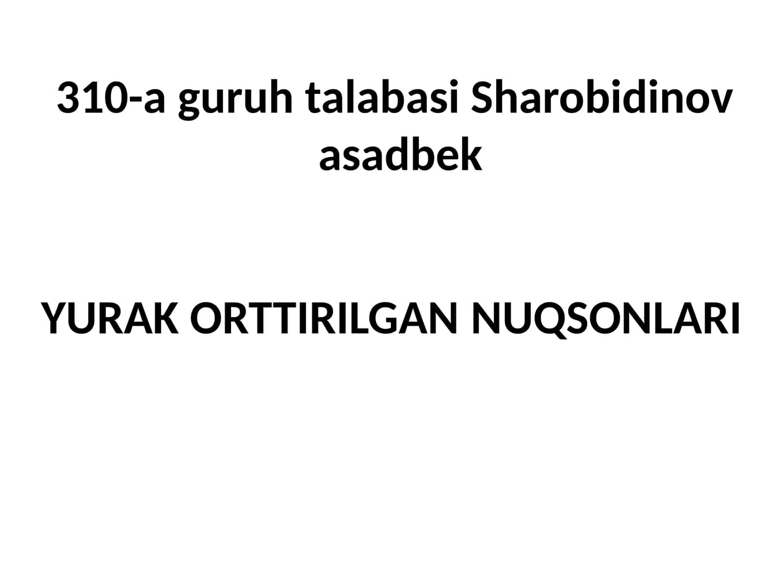 Yurak orttirilgan nuqsonlari