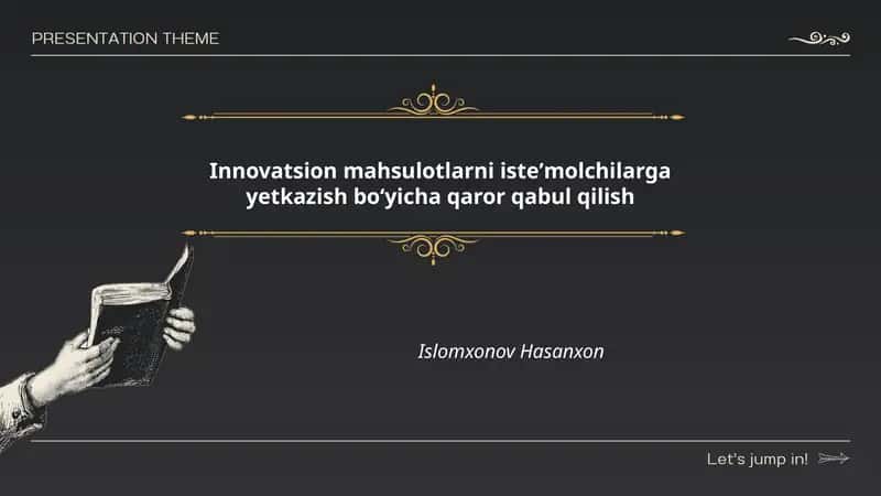 Innovatsion mahsulotlarni isteʼmolchilarga yetkazish boʻyicha qaror qabul qilish