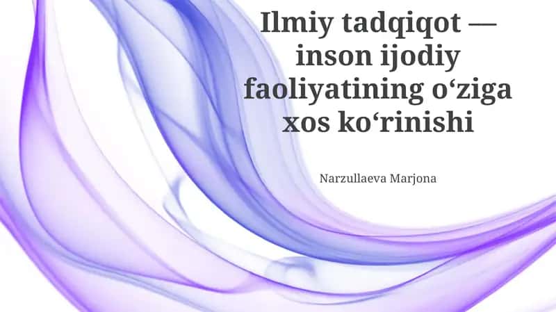 Ilmiy tadqiqot