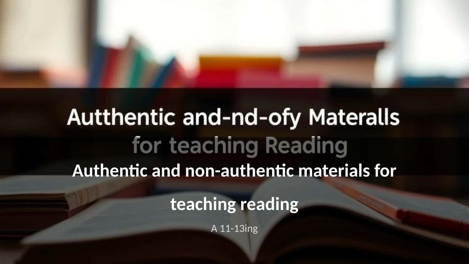Ta'limni o'qitish uchun asl va asl olmaydigan materiallar