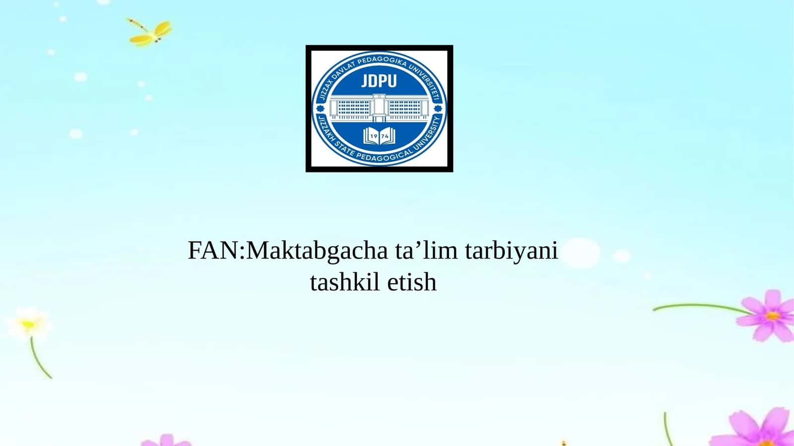 Maktabgacha ta’lim va tarbiya to’g’risidagi qonun